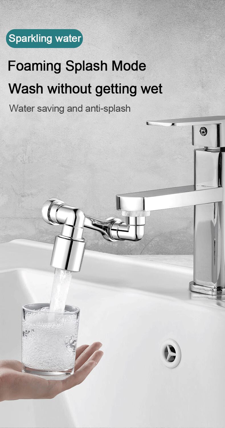 1080° Universal Rotation Faucet Extender Dual Mode Sprayer