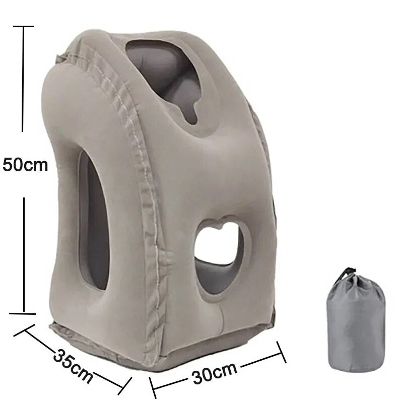 Upgraded Inflatable Air Cushion Travel Pillow