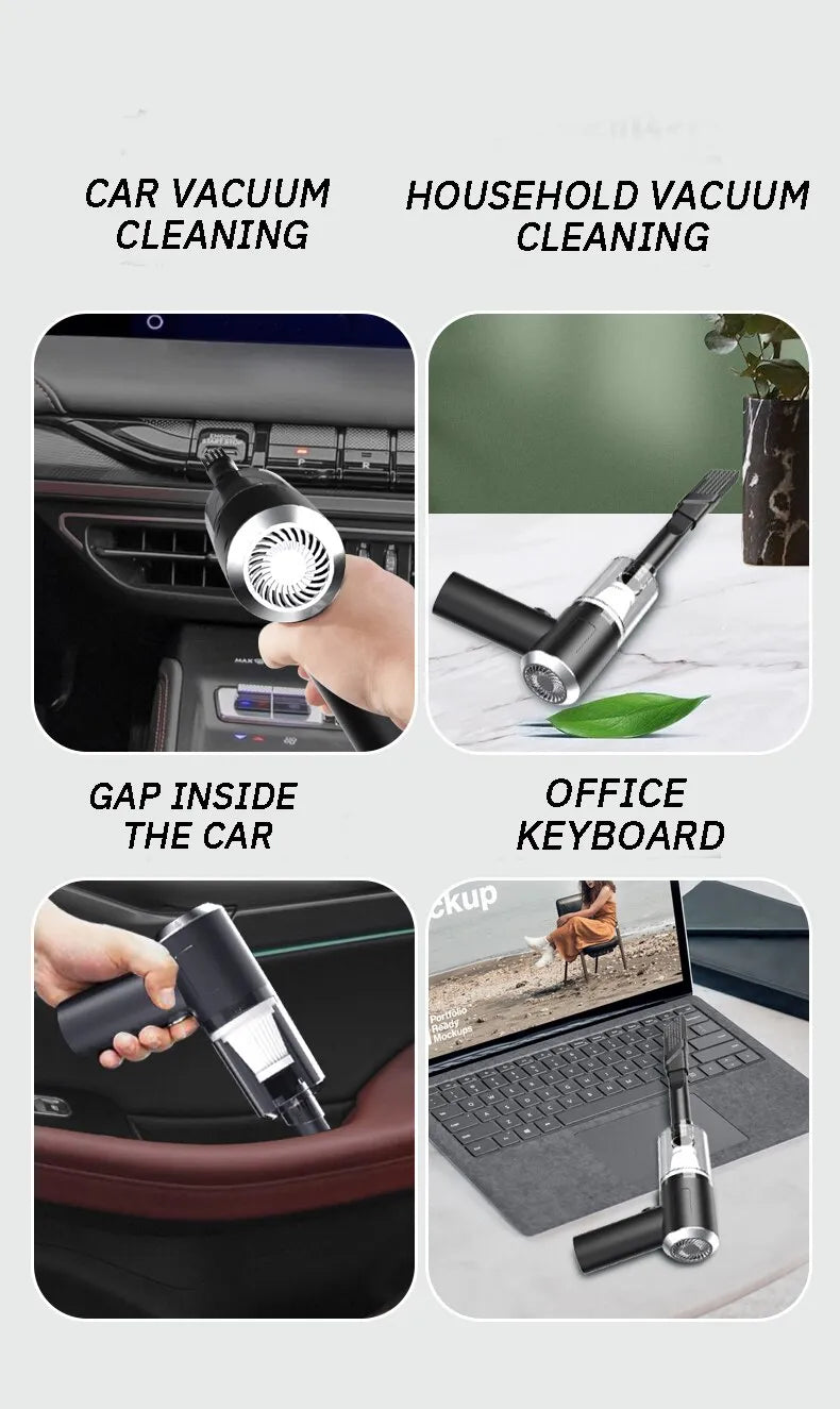 Combination Vacuum Cleaner USB Charging Car Household Vacuum Cleaner