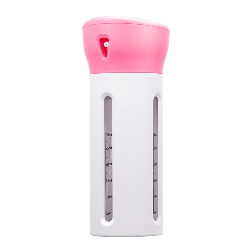 4 in 1 Portable Travel Liquid Dispenser Bottle 40ml Empty Sub-bottle Press Container Bottles Perfume Shampoo Conditioner Lotion